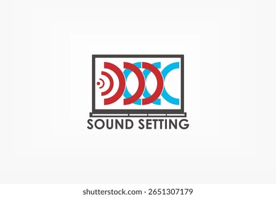 LOGOTIPO DE AJUSTE DE SONIDO DE AUDIO MAESTRO