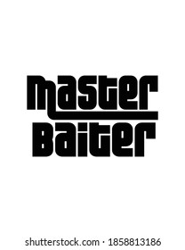 maestro baiter. Diseño de afiches de tipografía dibujada a mano. Vector Premium.