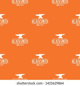 Master blacksmith pattern vector orange for any web design best
