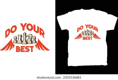 "Master the Board" Chess T-Shirt Design.
Elevate your chess game in style with our "Master the Board" chess-themed t-shirt.