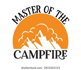 Meister des Typografie-Designs des Campfeuers