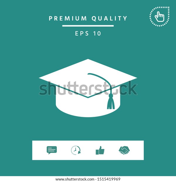 Master Cap Graduates Square Academic Cap Stock Vector (Royalty Free