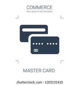 master card icon. high quality filled master card icon on white background. from commerce collection flat trendy vector master card symbol. use for web and mobile