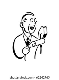 Master Of Ceremonies - Retro Clipart Illustration