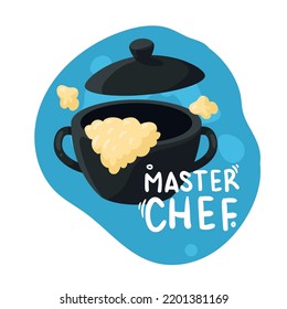 Master Chef, Cooking Isolated Design