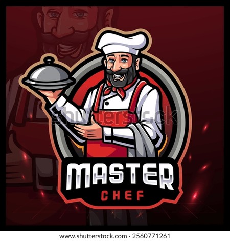 Master chef esport mascot logo design