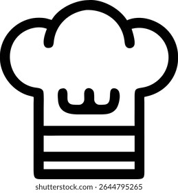 master chef hat vector art logo