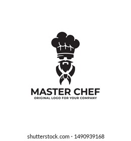 Master chef logo design template can be used as symbols, brand identity, company logo, icons, or others. Color and text can be changed according to your need.
