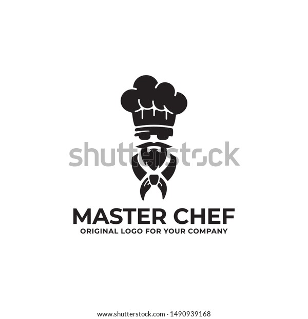 Master Chef Logo Design Template Can Stock Vector (Royalty Free) 1490939168