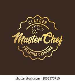 Master Chef Logo Design Vector Illustration