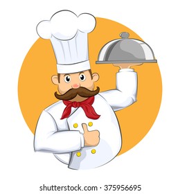 Master Chef vector cartoon