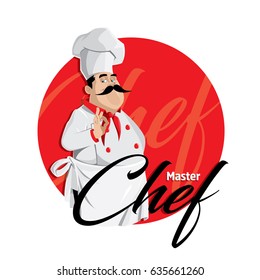 Master Chef Vector Character Illustration