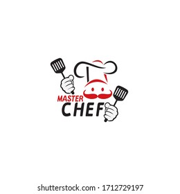Master chef vector logo design. Cooking and restaurant logo concept.