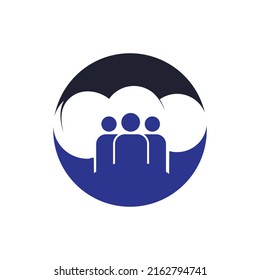 Master chef vector logo design. Chef hat with people vector logo design template.	