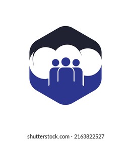 Master chef vector logo design. Chef hat with people vector logo design template.	