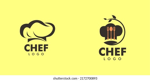 master chef vector logo template. use this logo for a chef, restaurant, catering or any food related services. vector logo illustration. clean and modern style on white background