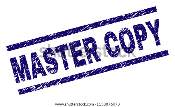 Master Copy Stamp Seal Watermark Grunge Stock Vektorgrafik Lizenzfrei