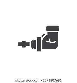 Master cylinder vector icon. filled flat sign for mobile concept and web design. Car brake booster glyph icon. Symbol, logo illustration. Vector graphics