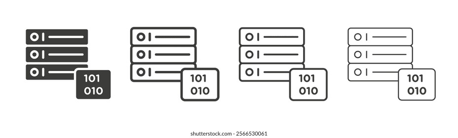 Master data icon collection for website design, app, UI design.