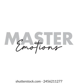 master emotions text on white background.