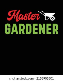 MASTER GARDENER t shirt design Gardening T shirt 