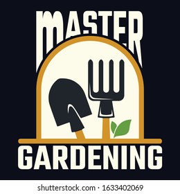 Master Gardening T-Shirt Design Template