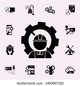 Master, gear icon. Repair icons universal set for web and mobile