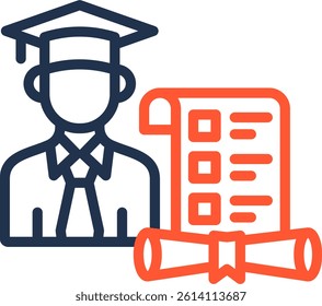 Master Icon Color Line Vector Illustration