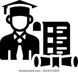 Master Icon Glyph Vector Illustration