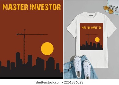 Master Investor real estate T-shirt design