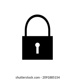 Master key icon. Lock icon. Padlock icon vector illustration on white background
