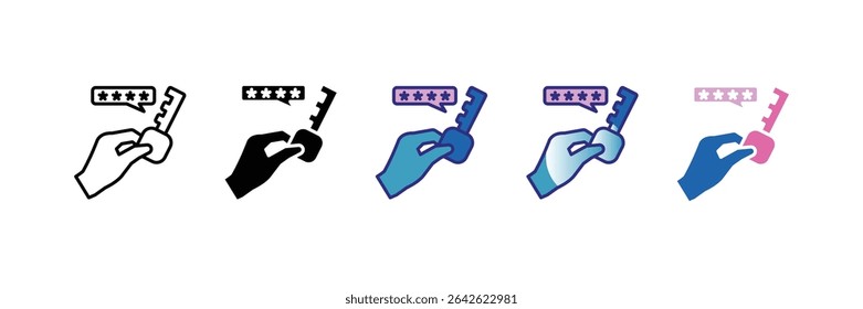 Master Key Icon Set Multiple Style Collection