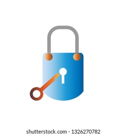 master key on white background