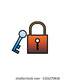 master key on white background