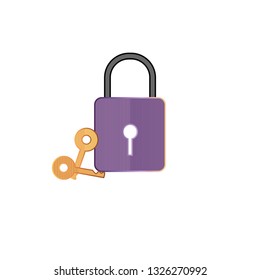 master key on white background