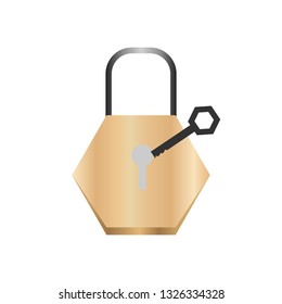 master key on white background