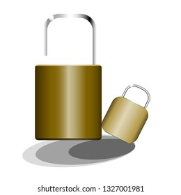 master key on white background