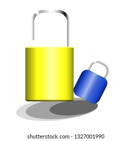 master key on white background