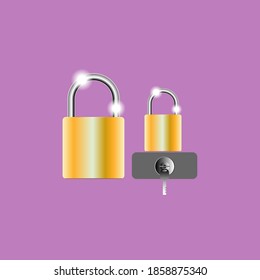 Master key,golden yellow glare,vector icon,flat style,business advertisement.