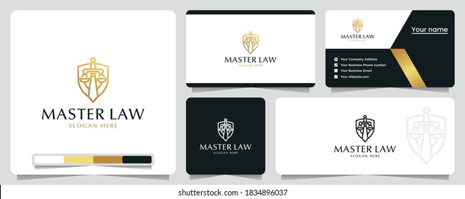 master law, shield ,safety ,logo design inspiration