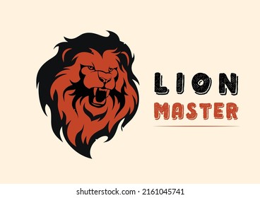 Master Lion Logo Template Vector 