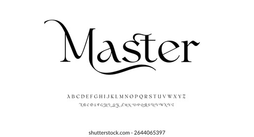 Master modern urban alphabet fonts. Typography, abstract technology, fashion, digital, future creative logo font. vector illustration
