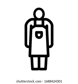 master potter sculptor icon vector. master potter sculptor sign. isolated contour symbol illustration