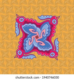 master seamless ornamental pattern isolated 