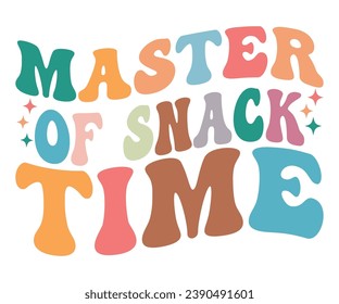 Master of Snack Time T-shirt, Dad Life T-shirt, Fathers Day, Retro Dad Shirt, Dads Birthday, Funny Dad, Cut Files For Cricut, My Father, Cut File
