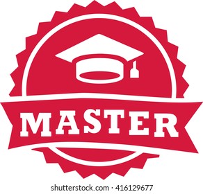 Master stamp 2016 graduation hat