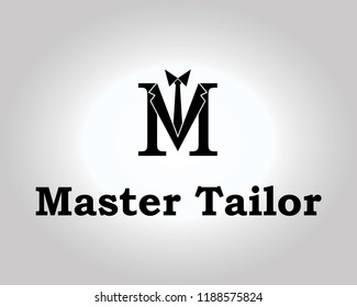 Master Tailor Logo. Simple and Elegant Tailor Logo Template