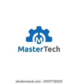 Master Tech Logo Simple Modern