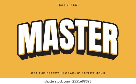 Master text effect in 3d design