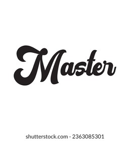 master text on white background.